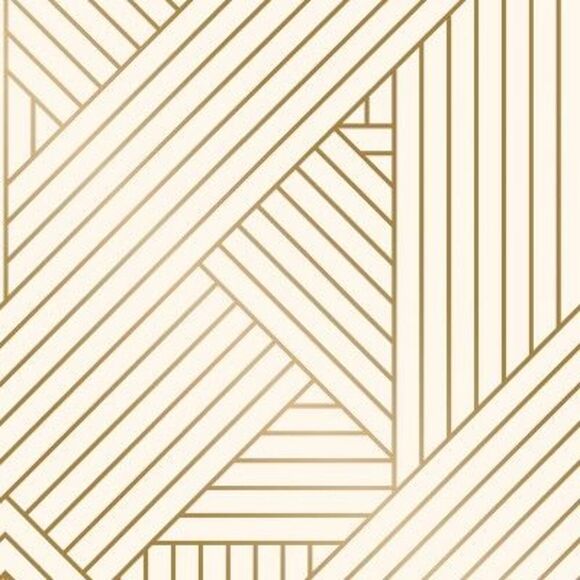 Project 62 -  Ribbon Lightning 198"x20.5" Peel & Stic Gold/Ivory - Picture 1 of 4